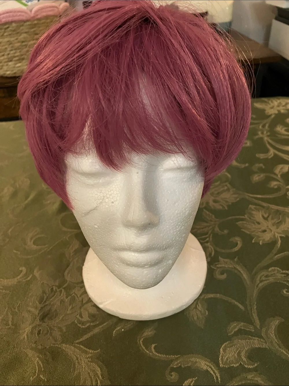 Short Pixie Cut Women’s Wig in Rose Pink